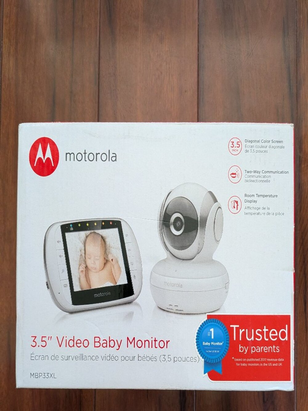Motorola Video Baby Monitor MBP33XL - New in open box